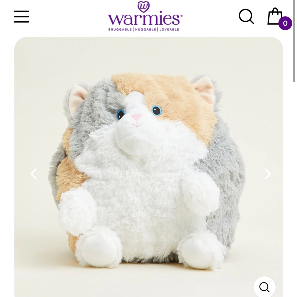 Warmies supersized cat